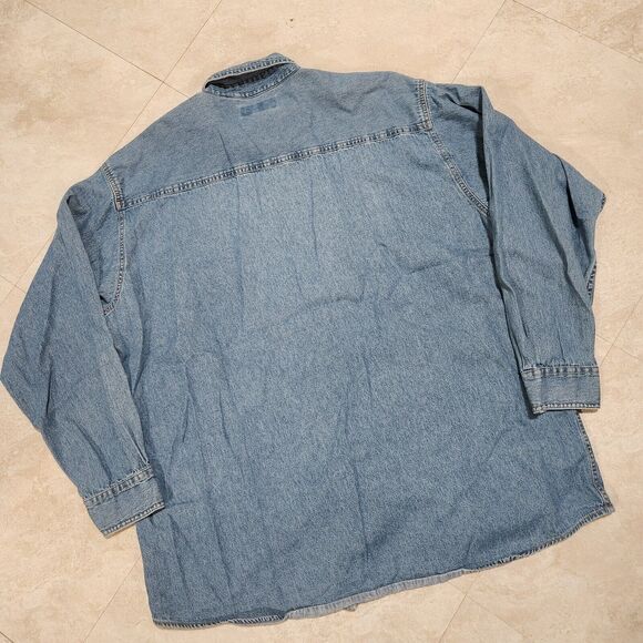 VTG Jeff Gordon #24 NASCAR Racing Competitors View Mens XL Denim Button Up Shirt - Picture 11 of 11